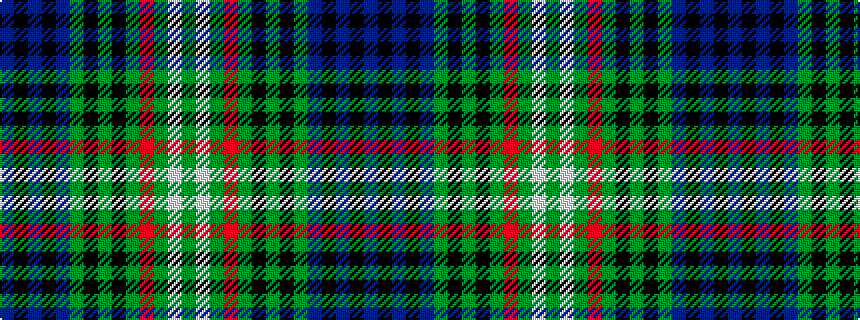 idealised woven sample of pattern BKBKBGKGKGRGWG