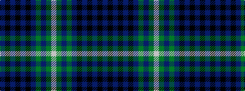 idealised woven sample of pattern BKBKBKBGBGW
