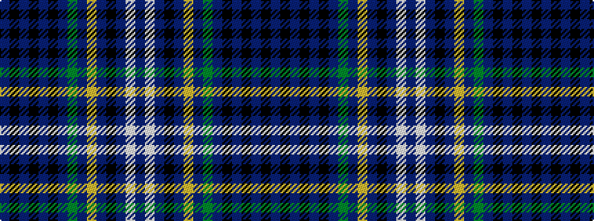 idealised woven sample of pattern BKBKBKBGBYBKBWB