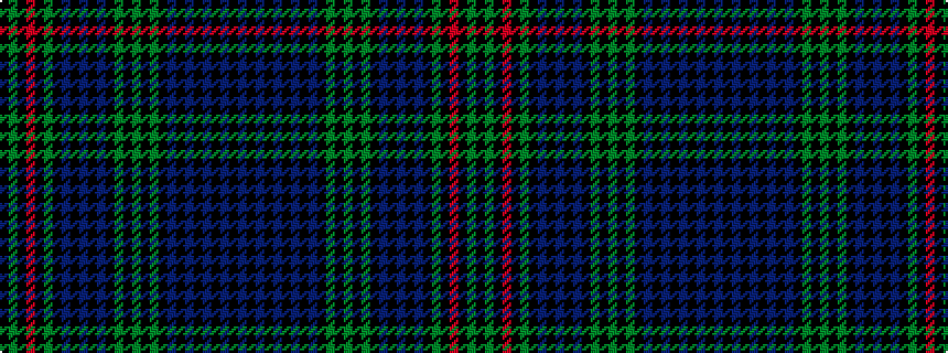 idealised woven sample of pattern BKBKBKBKBKGKGKGKBKBKBKGKRKGK