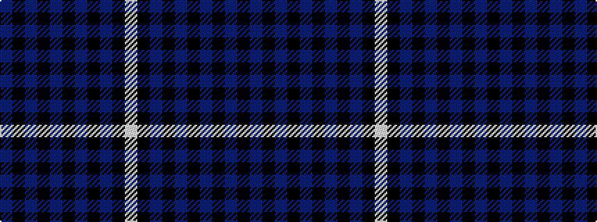 idealised woven sample of pattern BKBKBKBKBKW