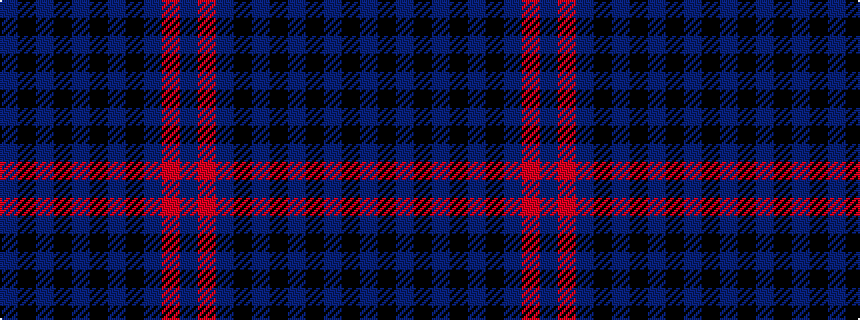 idealised woven sample of pattern BKBKBKBKBRB