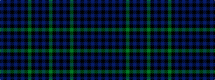idealised woven sample of pattern BKBKBKBKGKBKBKG