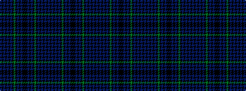 idealised woven sample of pattern BKBKBKBKGKBKBKKKBKBKGKBKBKBKB