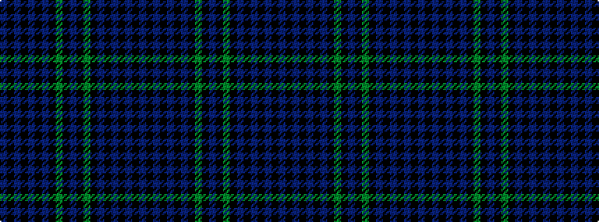 idealised woven sample of pattern BKBKBKBKGKBKGKBKBKBKB