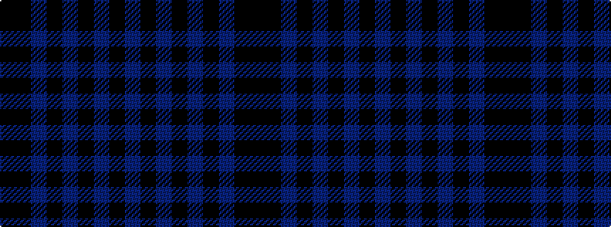 idealised woven sample of pattern BKBKBKBKK