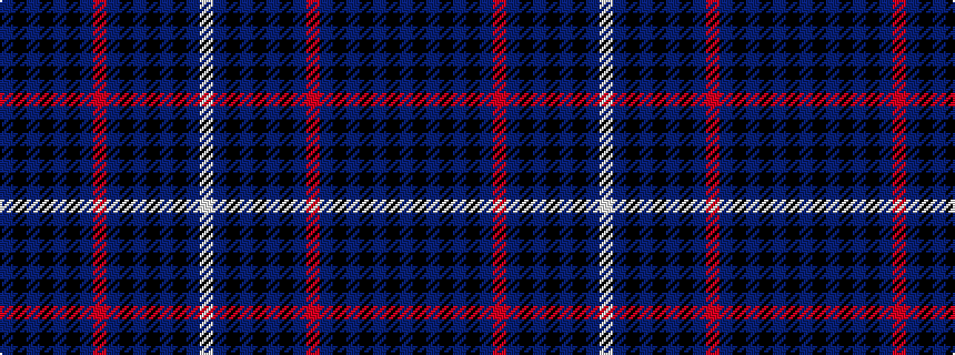idealised woven sample of pattern BKBKBKBRBKBKBKBW