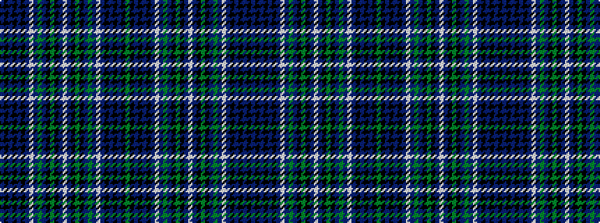 idealised woven sample of pattern BKBKBKBWBGBKGKBWBKGKBGBWBKBKBKG