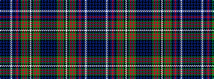 idealised woven sample of pattern BKBKBKBWBKBRBKGRGRGKWKGRGRGKBKBKB