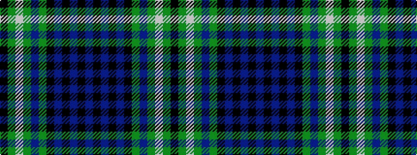 idealised woven sample of pattern BKBKBKGBGWGK