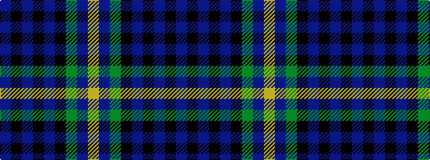 idealised woven sample of pattern BKBKBKGBY