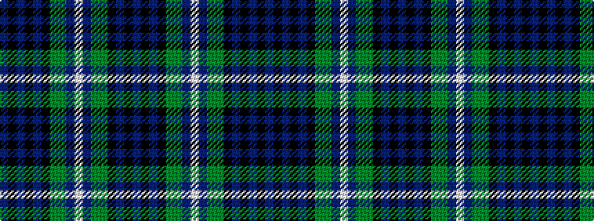 idealised woven sample of pattern BKBKBKGGBWBGGKBKB