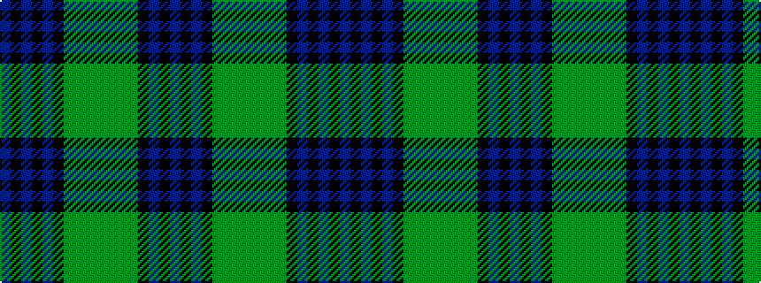 idealised woven sample of pattern BKBKBKGGGGGGGKBKB