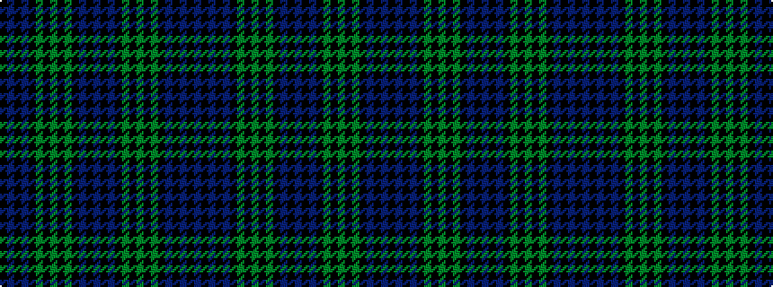 idealised woven sample of pattern BKBKBKGKGKGKBKBKBKGKGKGKBKBK
