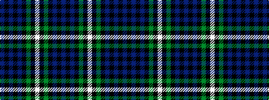 idealised woven sample of pattern BKBKBKGKWKGKBKB