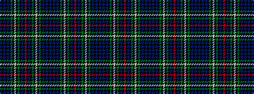 idealised woven sample of pattern BKBKBKGKWKGKBKRKBKGKWKGKBKBKB