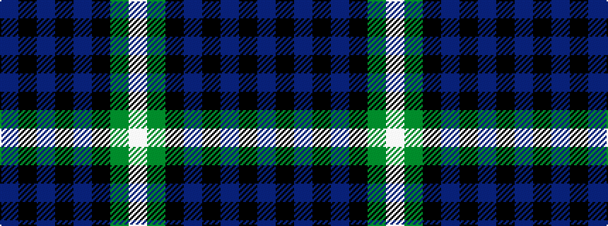 idealised woven sample of pattern BKBKBKGW