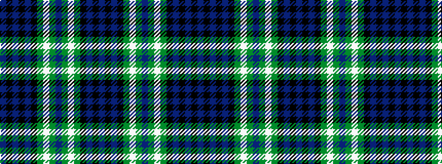 idealised woven sample of pattern BKBKBKGWGBGWGKBKB