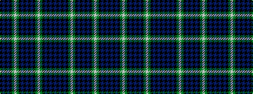 idealised woven sample of pattern BKBKBKGWGKBKBKBKGWGKBKBK