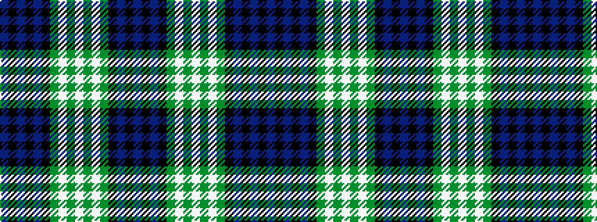 idealised woven sample of pattern BKBKBKGWGWGWGKBKB