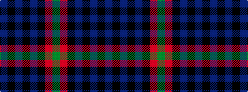 idealised woven sample of pattern BKBKBKRG