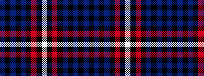 idealised woven sample of pattern BKBKBKRKW
