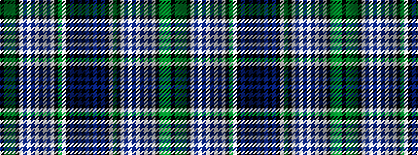 idealised woven sample of pattern BKBKBKWGKWBWBWBWBWKGGGK