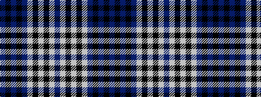 idealised woven sample of pattern BKBKBWKWKWB