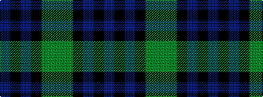 idealised woven sample of pattern BKBKGG
