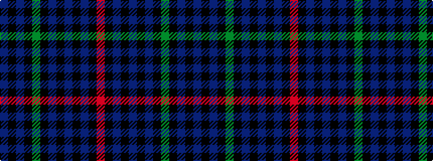 idealised woven sample of pattern BKBKGKBKBKBKR