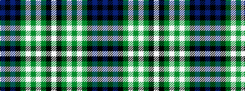 idealised woven sample of pattern BKBKGWGWGKW