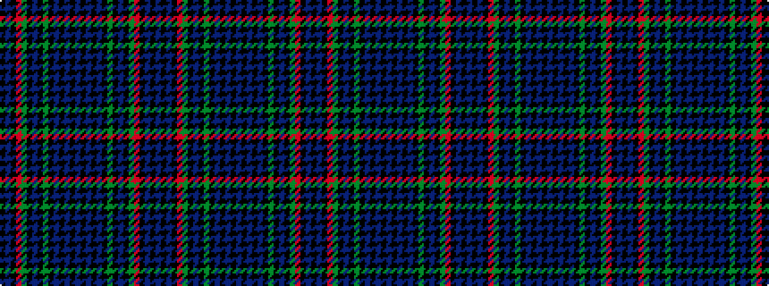 idealised woven sample of pattern BKBKRGKBKGKBKBKBKBKBKGKBKGRKBK