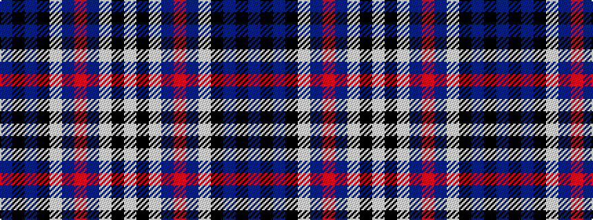 idealised woven sample of pattern BKBKWBRBWKW