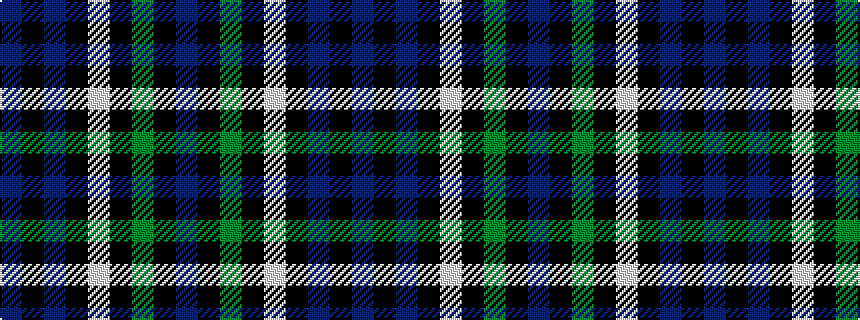 idealised woven sample of pattern BKBKWKGKB