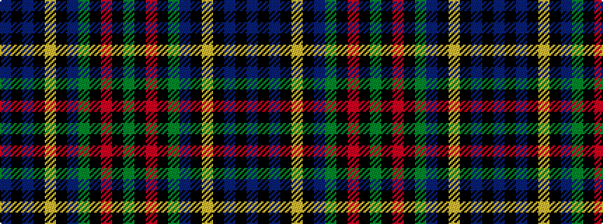 idealised woven sample of pattern BKBKYKBGKRKG