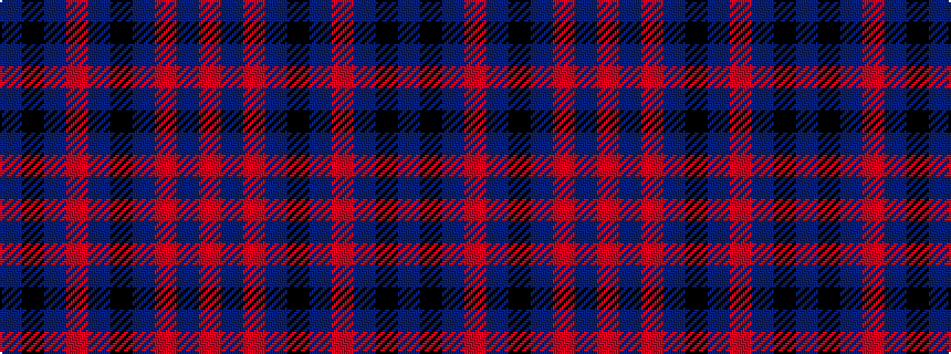 idealised woven sample of pattern BKBRBKBRBR
