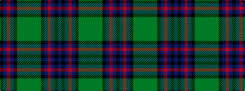idealised woven sample of pattern BKBRBKGGGGGGGKBRBK