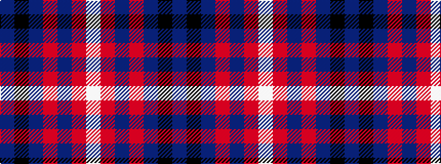 idealised woven sample of pattern BKBRBRW