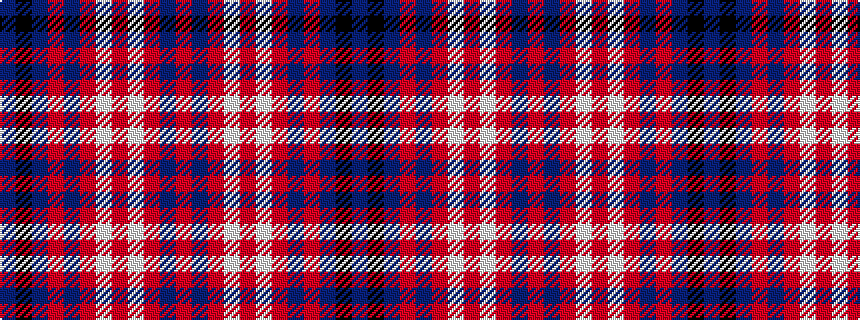 idealised woven sample of pattern BKBRBRWRWRBR