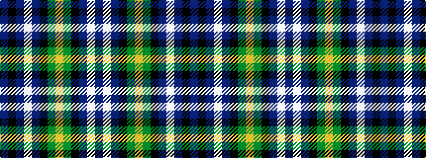 idealised woven sample of pattern BKBWBKGYGKBWB