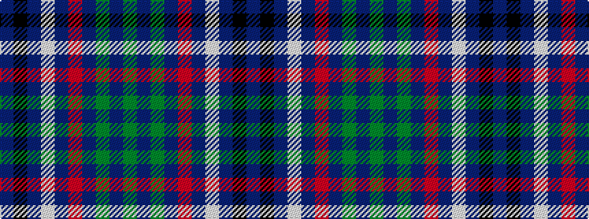idealised woven sample of pattern BKBWBRBGBG