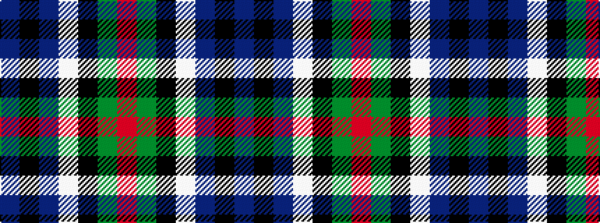idealised woven sample of pattern BKBWKGR