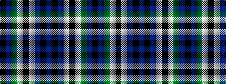 idealised woven sample of pattern BKBWKWGBK