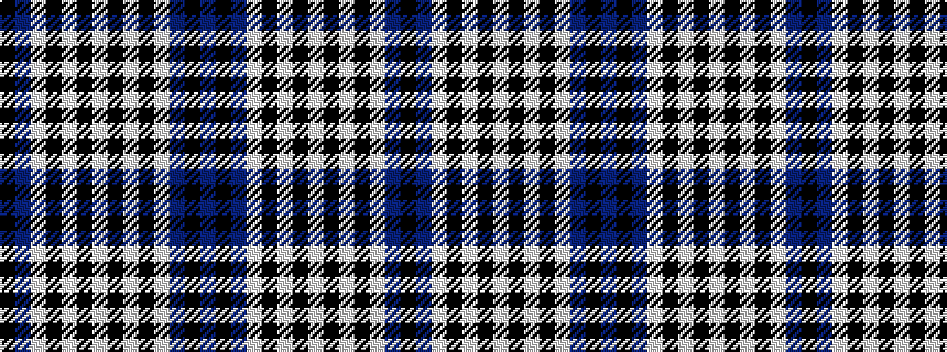 idealised woven sample of pattern BKBWKWKWKWKWBK