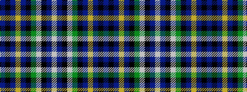 idealised woven sample of pattern BKBYBKGWKBW