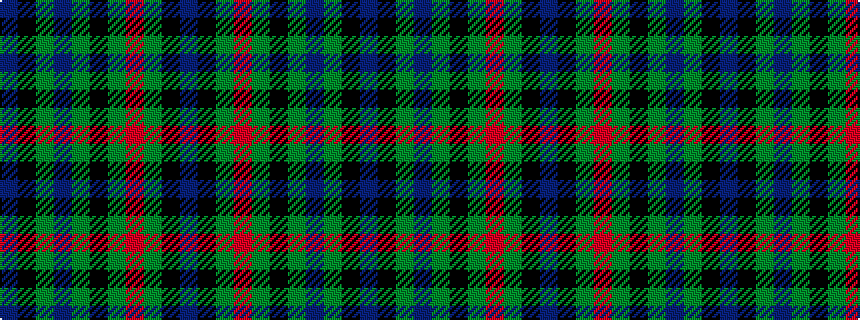 idealised woven sample of pattern BKGBGKGRGKB