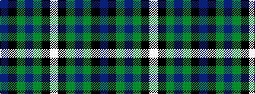 idealised woven sample of pattern BKGBGKW