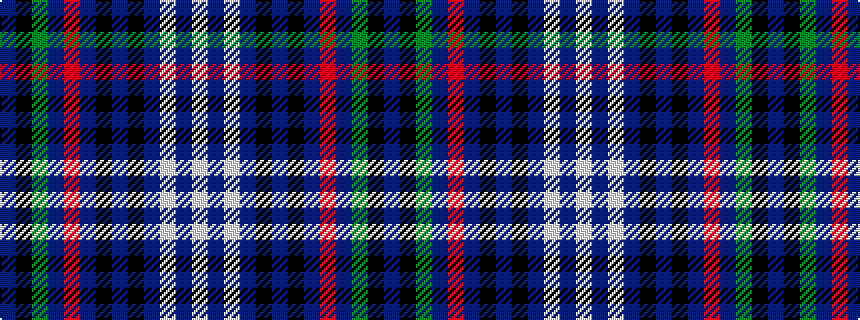 idealised woven sample of pattern BKGBRBKBKBWBW