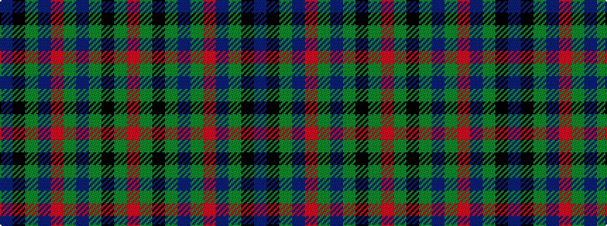 idealised woven sample of pattern BKGBRGBGKGR