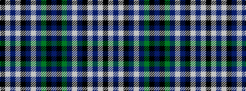 idealised woven sample of pattern BKGBWBKWBWK